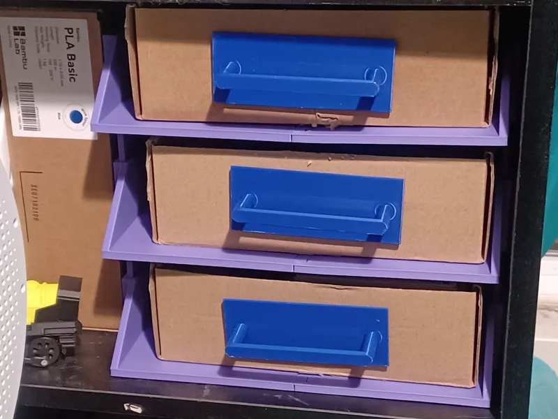 Cardboard Filament Box Drawer Pull Handle