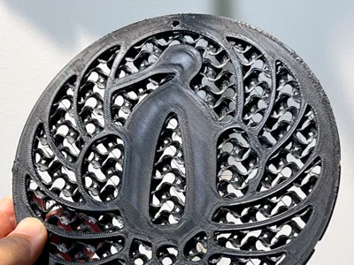 Plant Mounting Board Katana Guard "Tsuru" Design