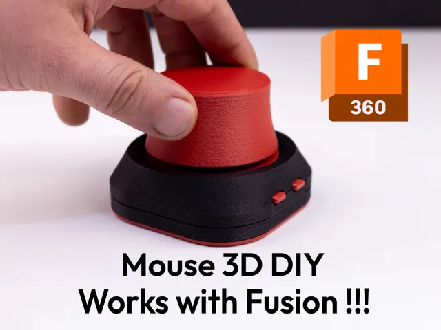 Space mouse DIY, No Springs, Fusion360, Magnets