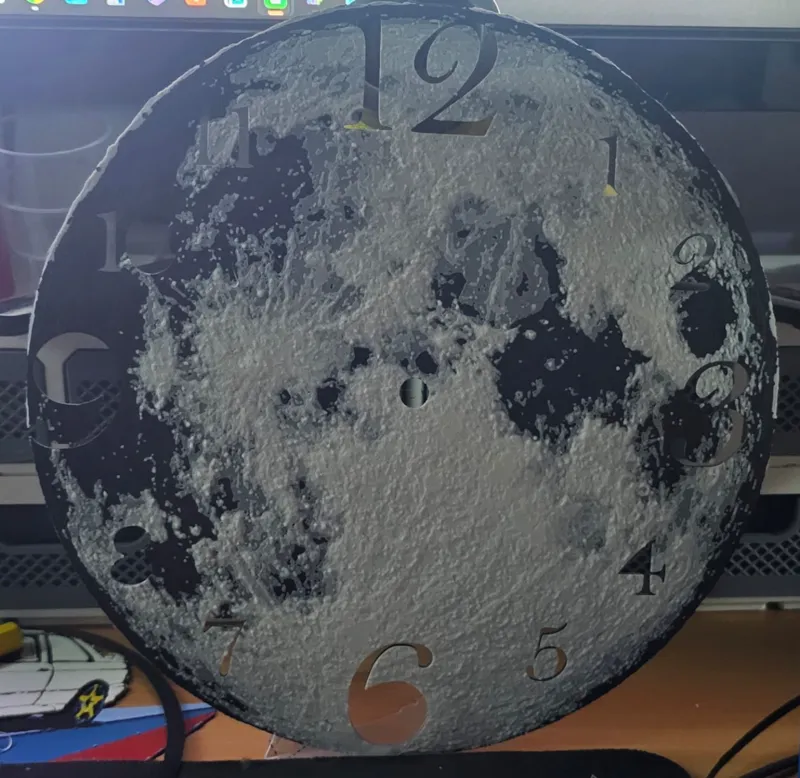 clock moon  hueforge