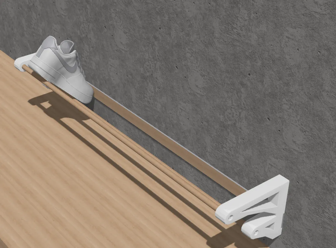 Wall-Mounted Shoe Rack (Modular & Space-Saving) view 3