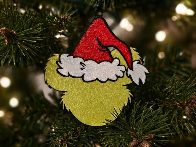Mickey Mouse Grinch Mashup - Adorno de Navidad