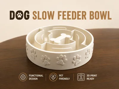 Dog Slow Feeder Bowl - Maze Design
