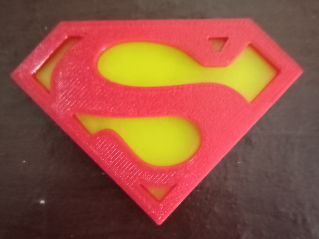Superman (Christopher Reeve) Logo, with stand. 