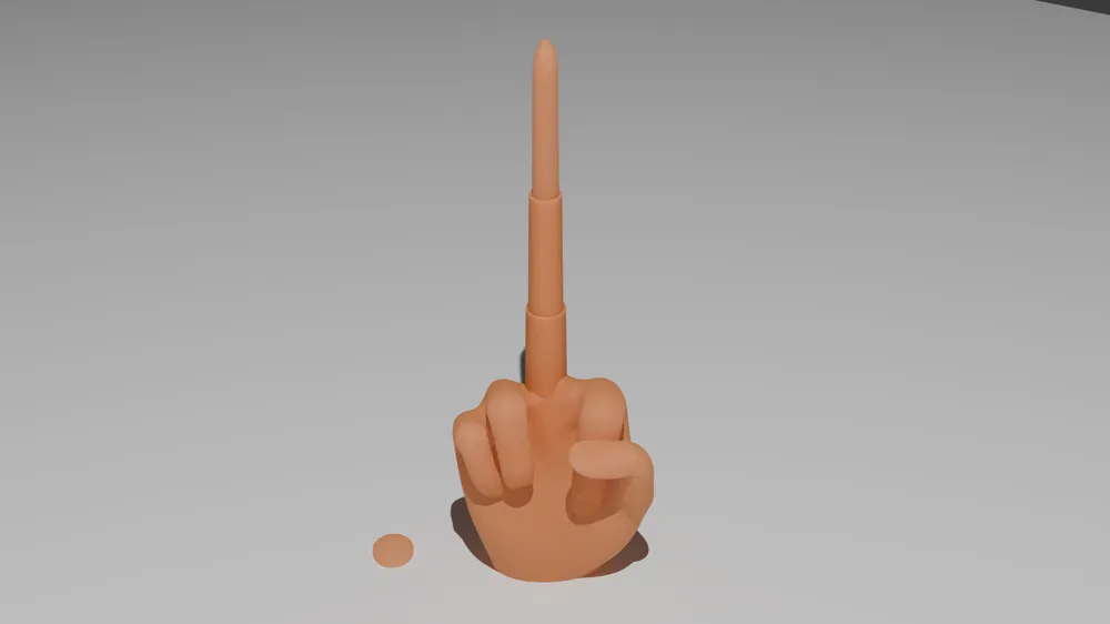middle finger extendable by middle finger MakerWorld: Download Free 3D ...