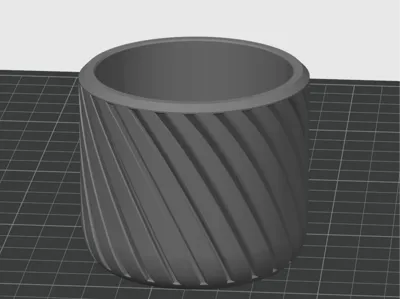 Fluted Vase 2 of 4 Series freely scalable
