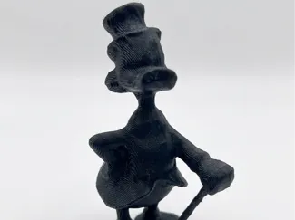 Low Poly Scroodge McDuck Figurine