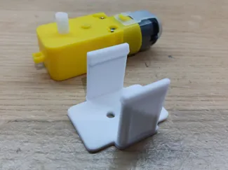 1:48 Small (Yellow) DC Motor Mount