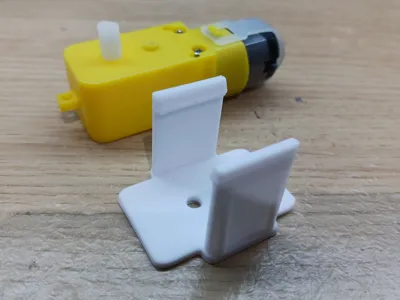 1:48 Small (Yellow) DC Motor Mount