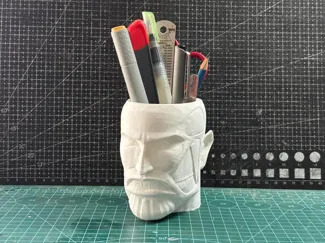 Colossal Titan Head pen stand
