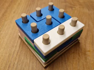Modular 3×3 Stacking Puzzle