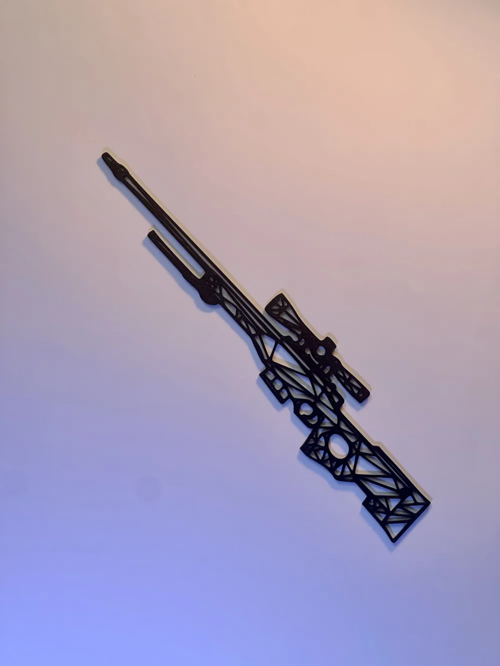Art mural Low Poly AWP – CSGO / CS2 - Free 3D Print Model - MakerWorld