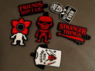 Stranger Things  key. mag. & safety pins