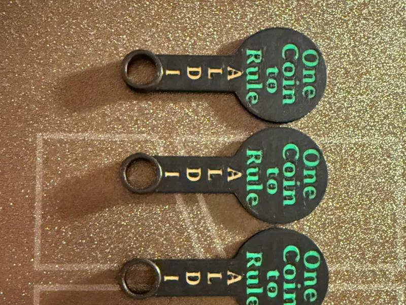 The One Coin To Rule Aldi Cart Coin Keychain