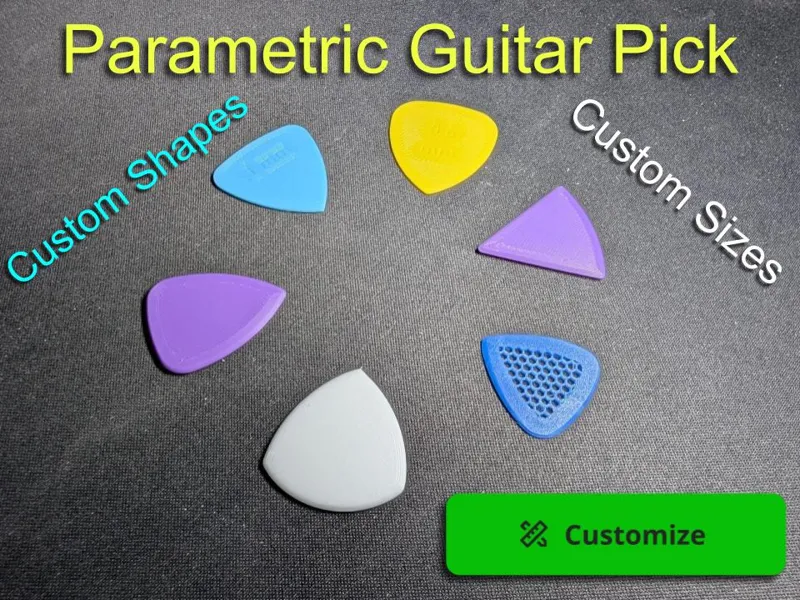 Customizable Guitar Pick
