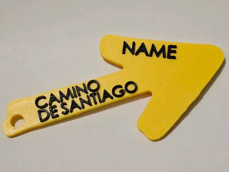 Camino de Santiago Name Tag – Fully Editable Text