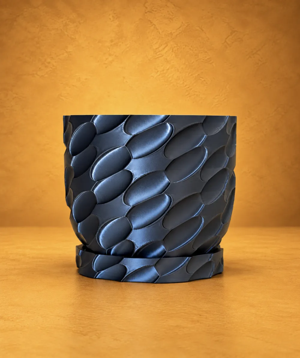 Elara Planter with Matching Drip Tray - Free 3D Print Model - MakerWorld