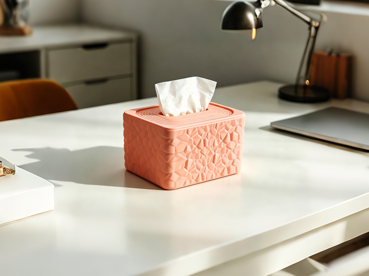 Miniatura 2 do modelo 3D 下沉式纸巾盒(Tissue box)