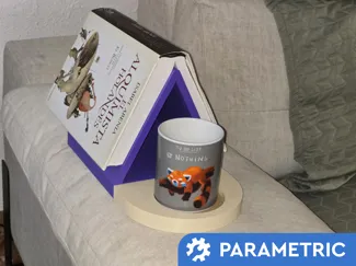Fully Customizable Triangle Book & Cup Holder