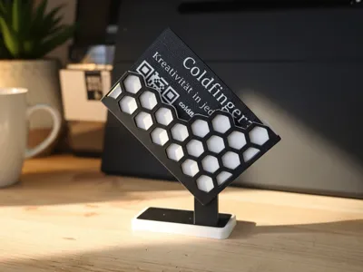 Modern Honeycomb Business Card Holder No-AMS