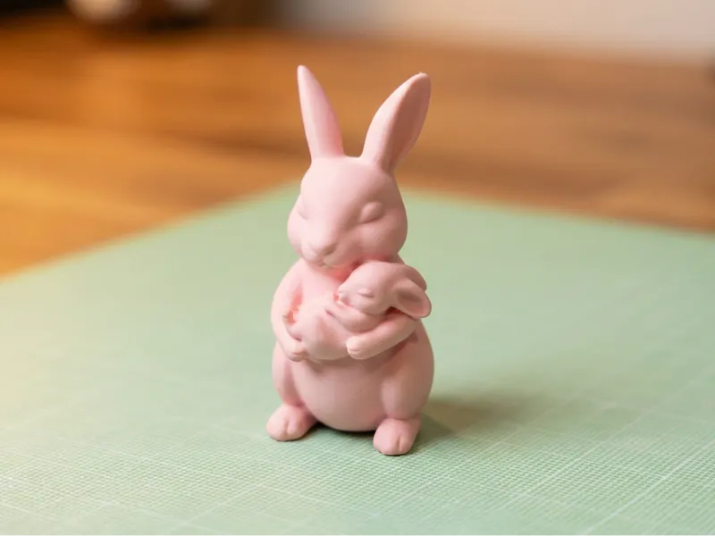 mother bunny with baby