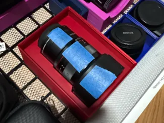 Rokinon 14mm f/2.8 Nikon Z mount gridfinity bin
