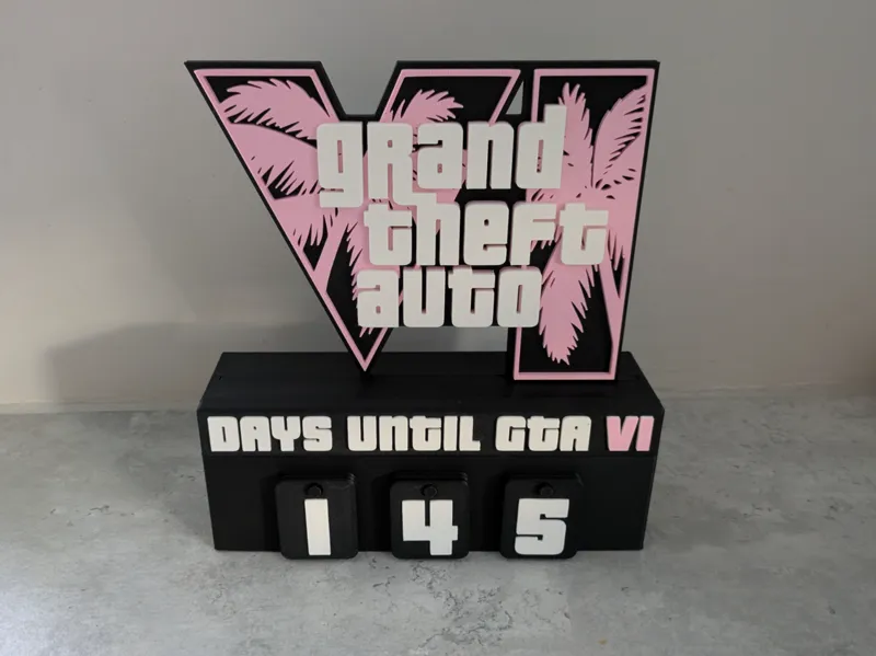 Days until GTA 6 (VI) countdown + standalone stand