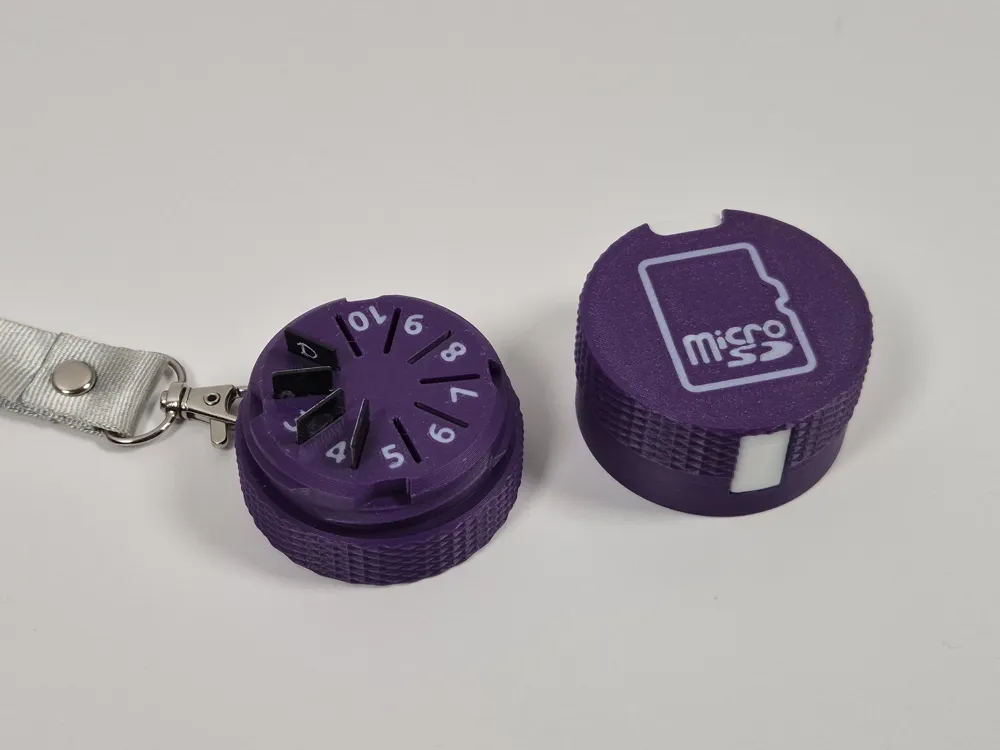 Lockable Micro SD Card Case (10 Slots) - Free 3D Print Model - MakerWorld