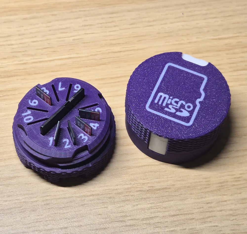 Lockable Micro SD Card Case (10 Slots) - Free 3D Print Model - MakerWorld