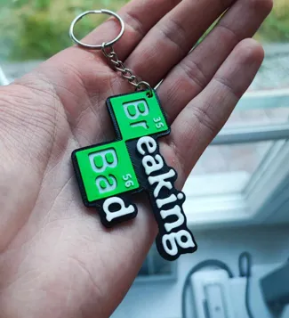 Breaking Bad logo keychain