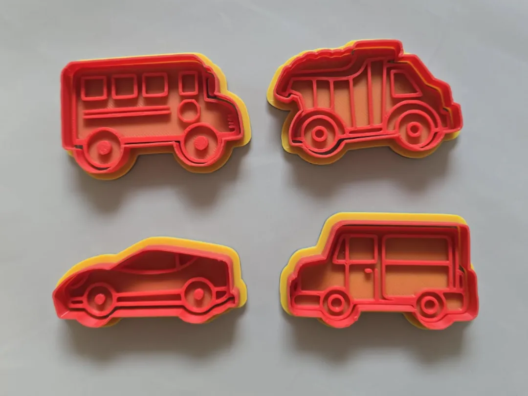 Set de 2 emporte-pièces véhicules pour pâte à modeler