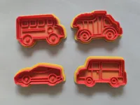 Set de 2 emporte-pièces véhicules pour pâte à modeler — photo 1