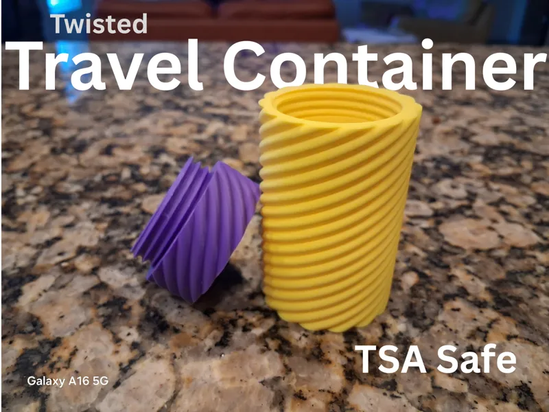 Twisted Travel Container