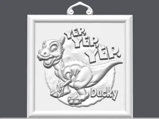 Ducky Land Before Time Wall Relief Picture