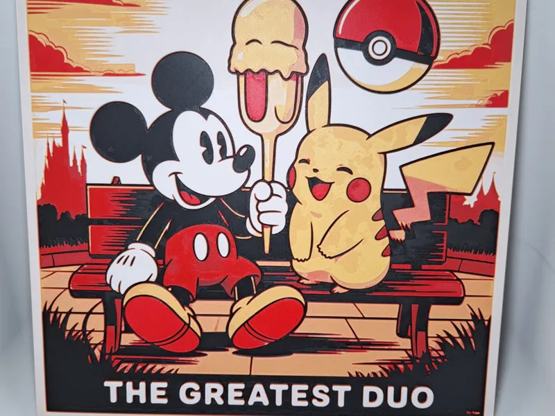 Mickey & Pikachu-The greatest duo-200x200 Hueforge
