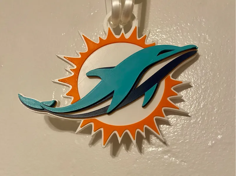 Miami Dolphins Hype Chain Pendant