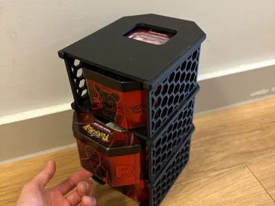 Stackable Pokémon TCG Large Hexagonal Tin Shelf
