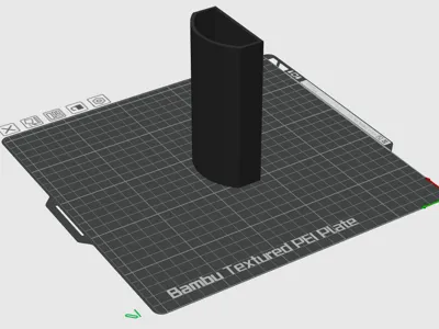 Simple TV remote control holder, wall or behind TV