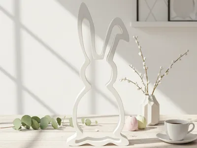 Minimalist Easter Bunny – Ultra Fast & Easy Print