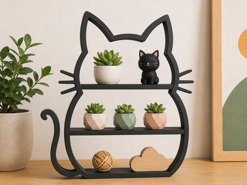 Niedliches Katzen-Regal | Dekoratives Regal Kinder