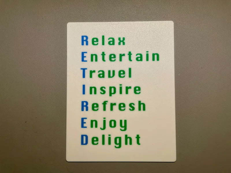 Retirement plate - retired acrostic