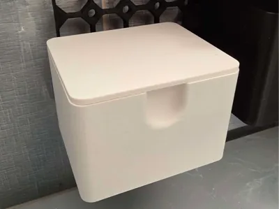 Cotton tips box with multiboard connectors