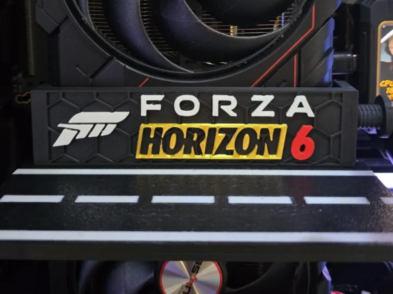 Logo Forza Horizon 6 e Supporto Modellino Auto
