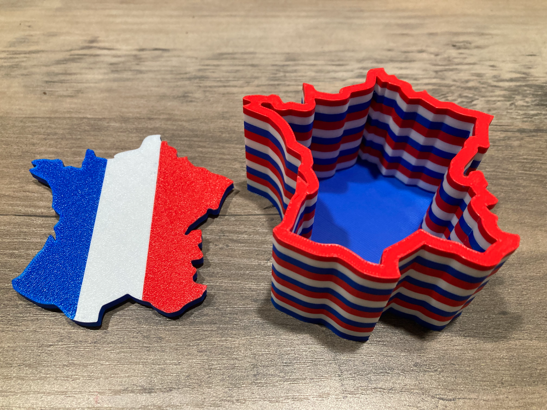 France Flag Trinket Box