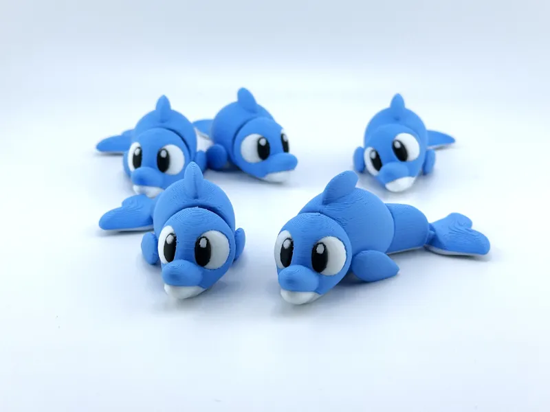 Flexi Dolphin 3D print!