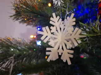 Christmas tree snowflake