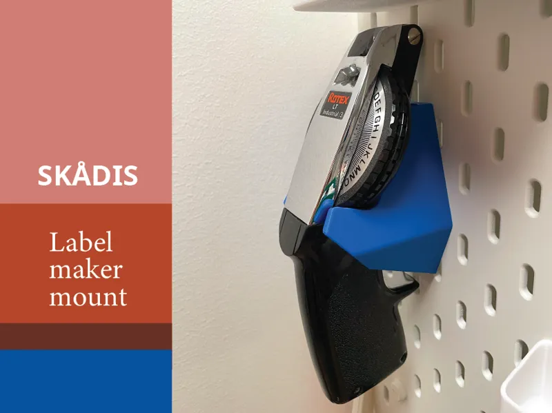 Label Maker (Dymo/Rotex) Mount for Skådis