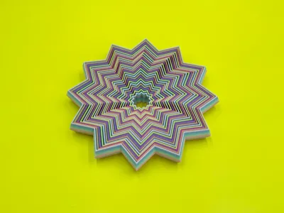 Fidget star 25 rings