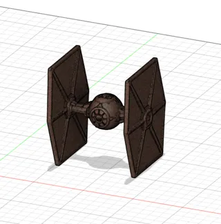 TIE Fighter მინიმალისტური მოდელი thumbnail 4