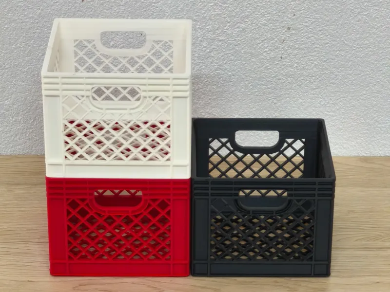 STACKABLE MESH BASKET V1 W98xL98xH80